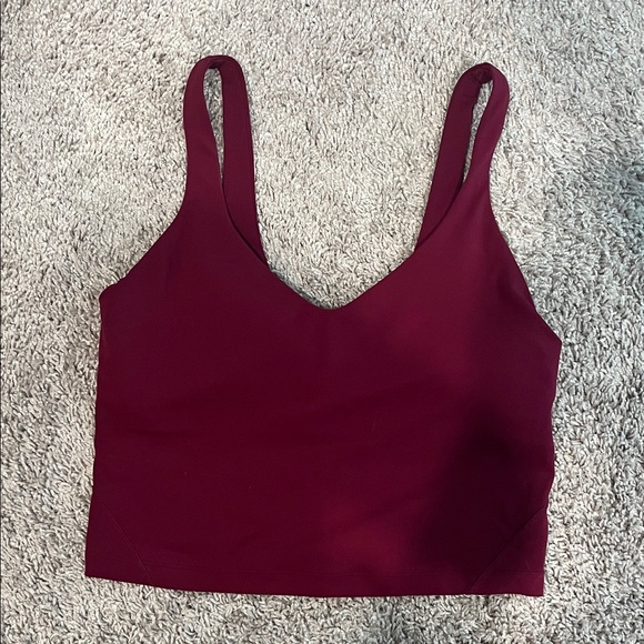 lululemon athletica Burgundy Tank Top - Picture 1 of 2